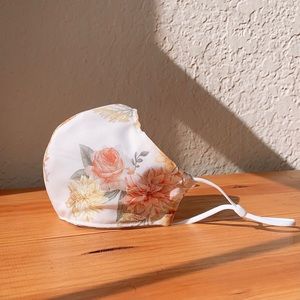 Silky flower face mask, face cover